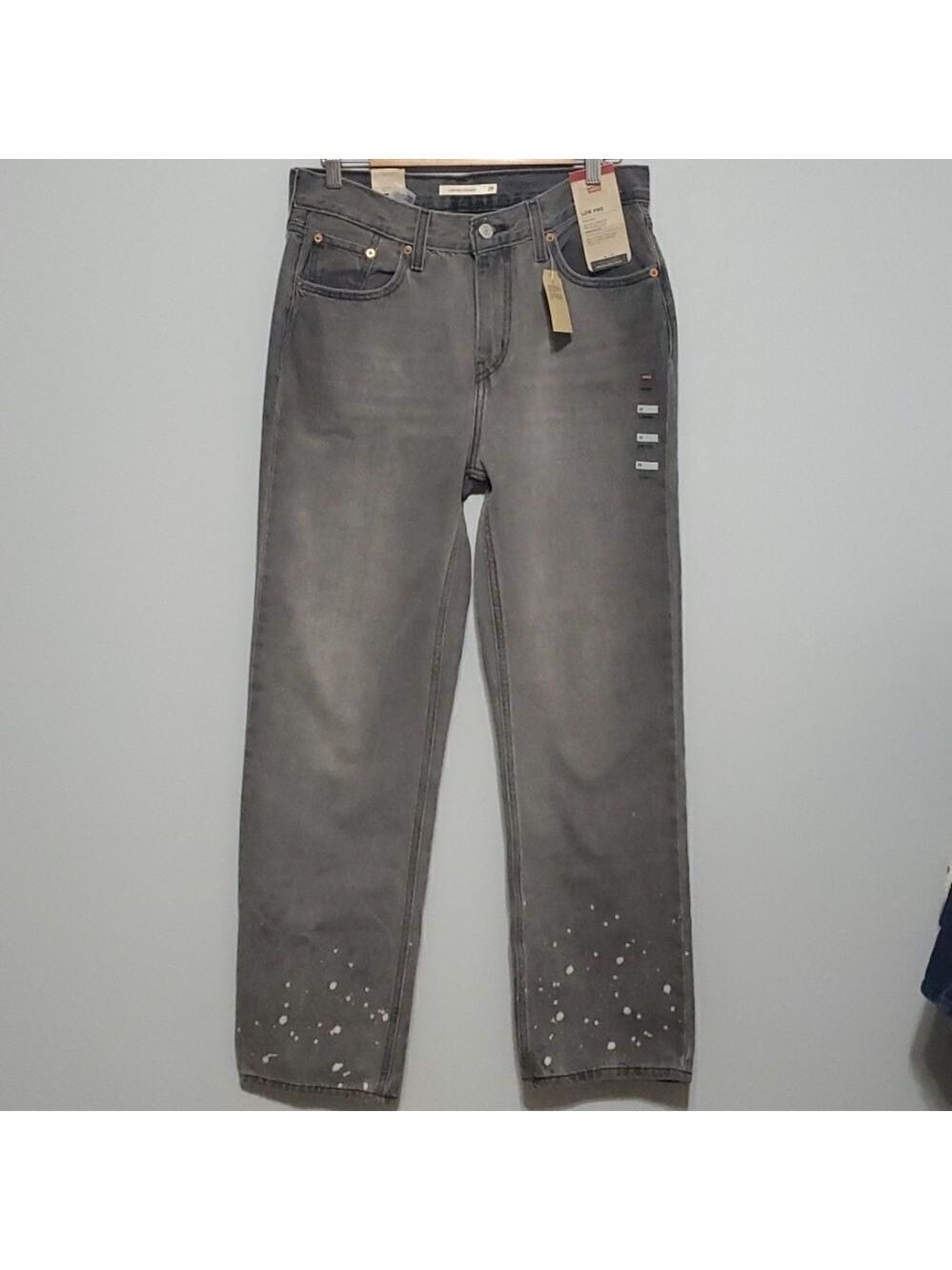 Levi’s nwt‎ low pro straight size 29 grey jeans women’s 100% co…